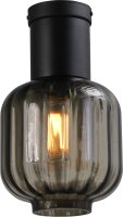 Deckenlampe Schwarz Glas Metall Ø 20 cm E27...