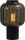 Tischlampe Schwarz 31 cm hoch Glas Metall ELYA