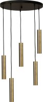 Hängelampe Messing Schwarz Metall GU10 Esszimmer