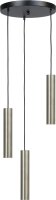 H&auml;ngelampe Metall 3-flammig Nickel Schwarz GU10 ERION