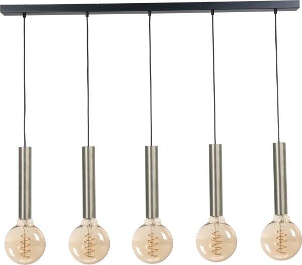 Hängelampe Metall für E27 Schwarz Nickel ESJA