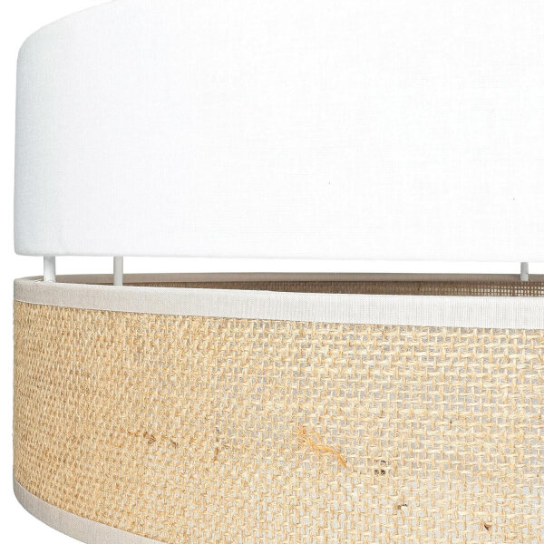 Deckenleuchte rund Ø 45 cm Boho Style 3x E27 Stoff Jute