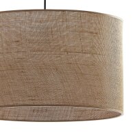 Hängelampe Stoff Schirm Jute Ø 50 cm E27 Boho...