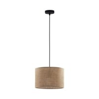 Pendelleuchte Stoffschirm Jute Ø 30 cm E27 Boho Style