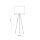 Dreibein Stehlampe Jute Metall 159 cm Braun Schwarz Boho