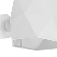 Wandleuchte Stoff Metall Weiß E27 innen Modern