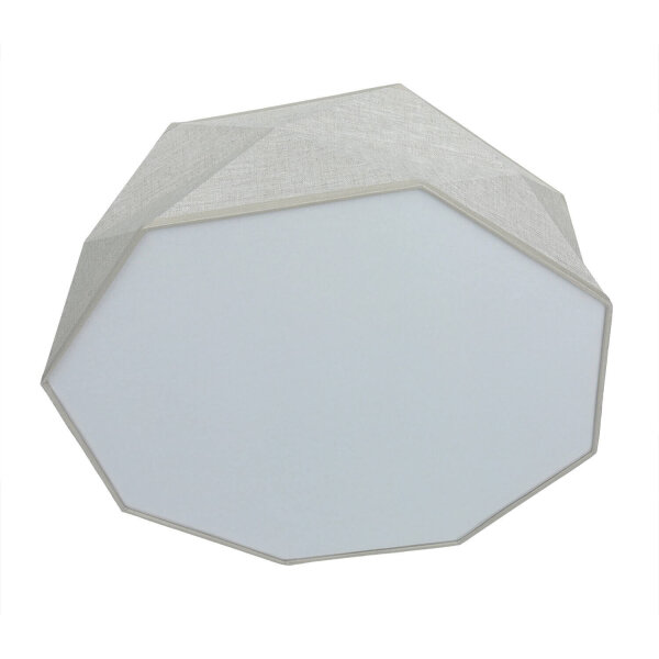 Deckenleuchte Modern Leinen 52 cm breit 4x E27 wohnlich