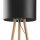 Tischlampe Dreibein 46 cm Skandinavisch Holz Stoff E27