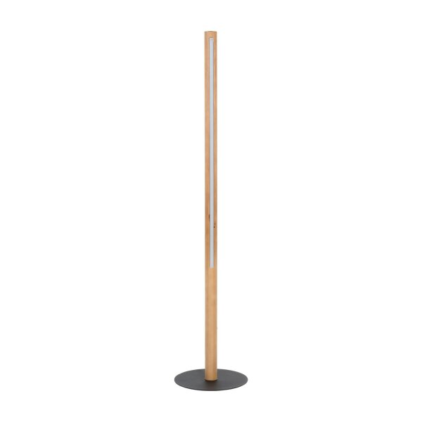 LED Stehleuchte klein Holz 140 cm Modern Wohnzimmer