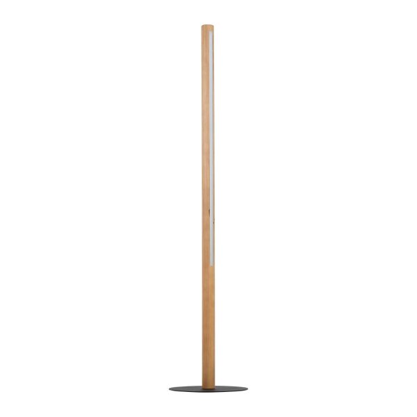 LED Stehleuchte klein Holz 140 cm Modern Wohnzimmer