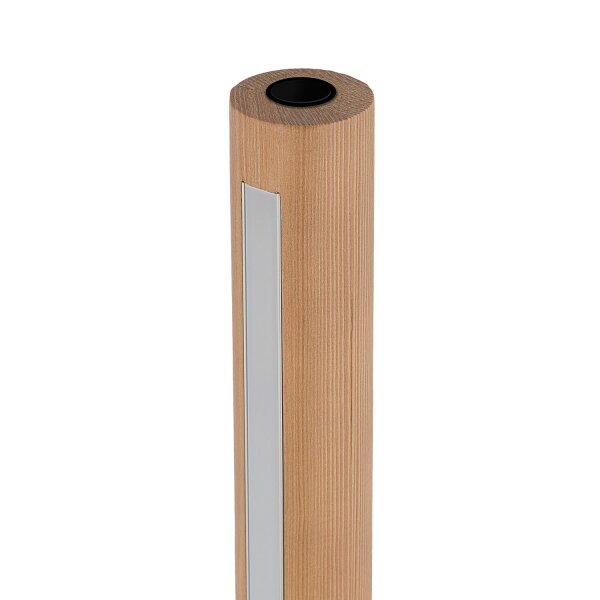 LED Stehleuchte klein Holz 140 cm Modern Wohnzimmer