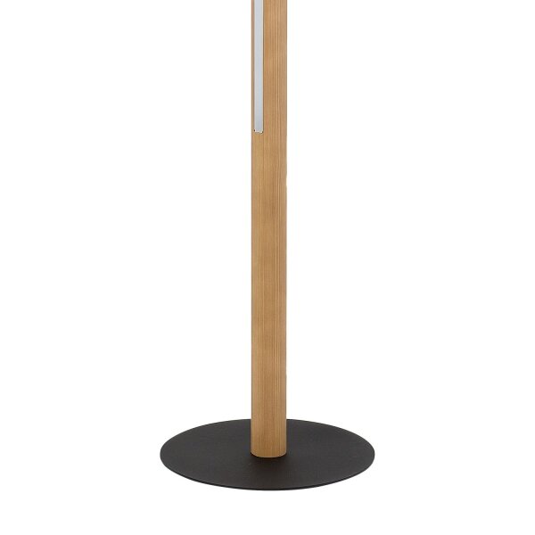 LED Stehleuchte klein Holz 140 cm Modern Wohnzimmer