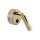 Wandlampe mit Schalter schwenkbar Metall in Gold rund