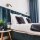 Wandlampe mit Schalter schwenkbar Metall in Gold rund