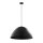 Hängelampe Metall Schwarz Ø 50 cm rund E27