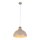 Hängelampe Metall Holz Ø 34 cm Retro Beige E27
