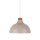 Hängelampe Metall Holz Ø 34 cm Retro Beige E27