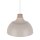 Hängelampe Metall Holz Ø 34 cm Retro Beige E27