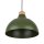 Hängeleuchte Metall Grün Retro Ø 34 cm verstellbar E27