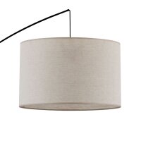 Bogenlampe groß Stoff Metall gebogen 245 cm hoch