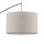 Bogenlampe groß Stoff Metall gebogen 245 cm hoch