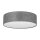 Deckenlampe Grau rund flach Ø 60 cm Stoffschirm Modern