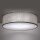 Deckenlampe Grau rund flach Ø 60 cm Stoffschirm Modern