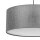 Hängelampe Stoff Grau Ø 50 cm rund blendarm Modern