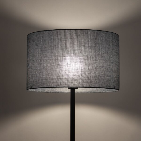 Stehleuchte Grau Schwarz 159 cm klein E27 Modern