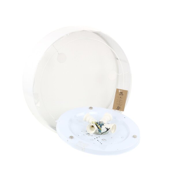 Deckenlampe Weiß Stoff Ø 45 cm rund blendarm RONDO