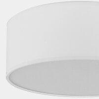Deckenlampe Weiß Stoff Ø 45 cm rund blendarm...