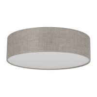 Deckenleuchte Stoffschirm rund Ø 60 cm flach...