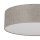 Deckenleuchte Stoffschirm rund Ø 60 cm flach Grau-Beige