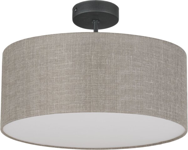 Deckenlampe Stoffschirm Leinen blendarm Ø 40 cm rund