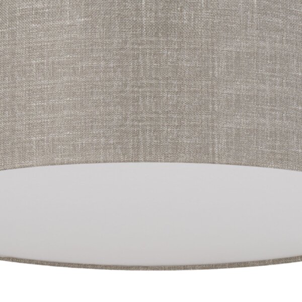Deckenlampe Stoffschirm Leinen blendarm Ø 40 cm rund