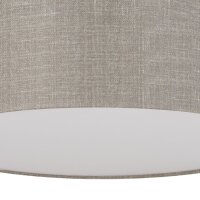 Deckenlampe Stoffschirm Leinen blendarm Ø 40 cm rund