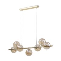 H&auml;ngeleuchte Kugelschirm Glas Metall Modern elegant