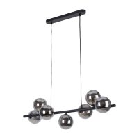 H&auml;ngeleuchte Schwarz Grau Glas Metall Modern MIEKE