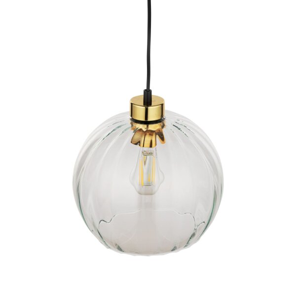 Pendelleuchte rund Glas Ø 25 cm höhenverstellbar E27