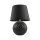 Tischleuchte Schwarz 60 cm hoch Glas Stoff E27 DOLORES