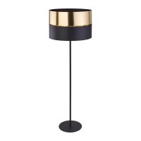 Stehlampe Stoff Metall 159 cm klein Modern Schwarz Gold