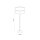 Stehlampe Stoff Metall 159 cm klein Modern Schwarz Gold