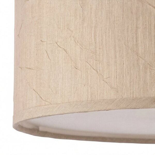 Elegante Deckenleuchte rund Beige Vintage Wohnzimmer