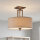 Elegante Deckenleuchte rund Beige Vintage Wohnzimmer