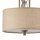 Elegante Deckenleuchte rund Beige Vintage Wohnzimmer