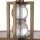 Elegante Deckenleuchte rund Beige Vintage Wohnzimmer