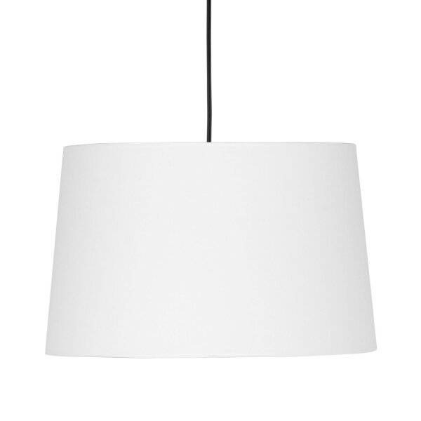 Pendelleuchte Stoff Ø 45 cm Weiß höhenverstellbar Modern