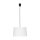 Pendelleuchte Stoff Ø 45 cm Weiß höhenverstellbar Modern