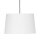 Pendelleuchte Stoff Ø 45 cm Weiß höhenverstellbar Modern