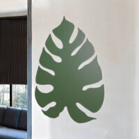 Metall Wandleuchte Gr&uuml;n 39 cm Blatt indirektes Licht